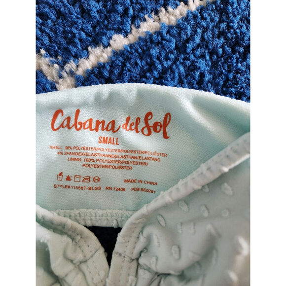 Cabana Del Sol Women's 2 Piece High Waisted Bikini Small - Picture 3 of 7